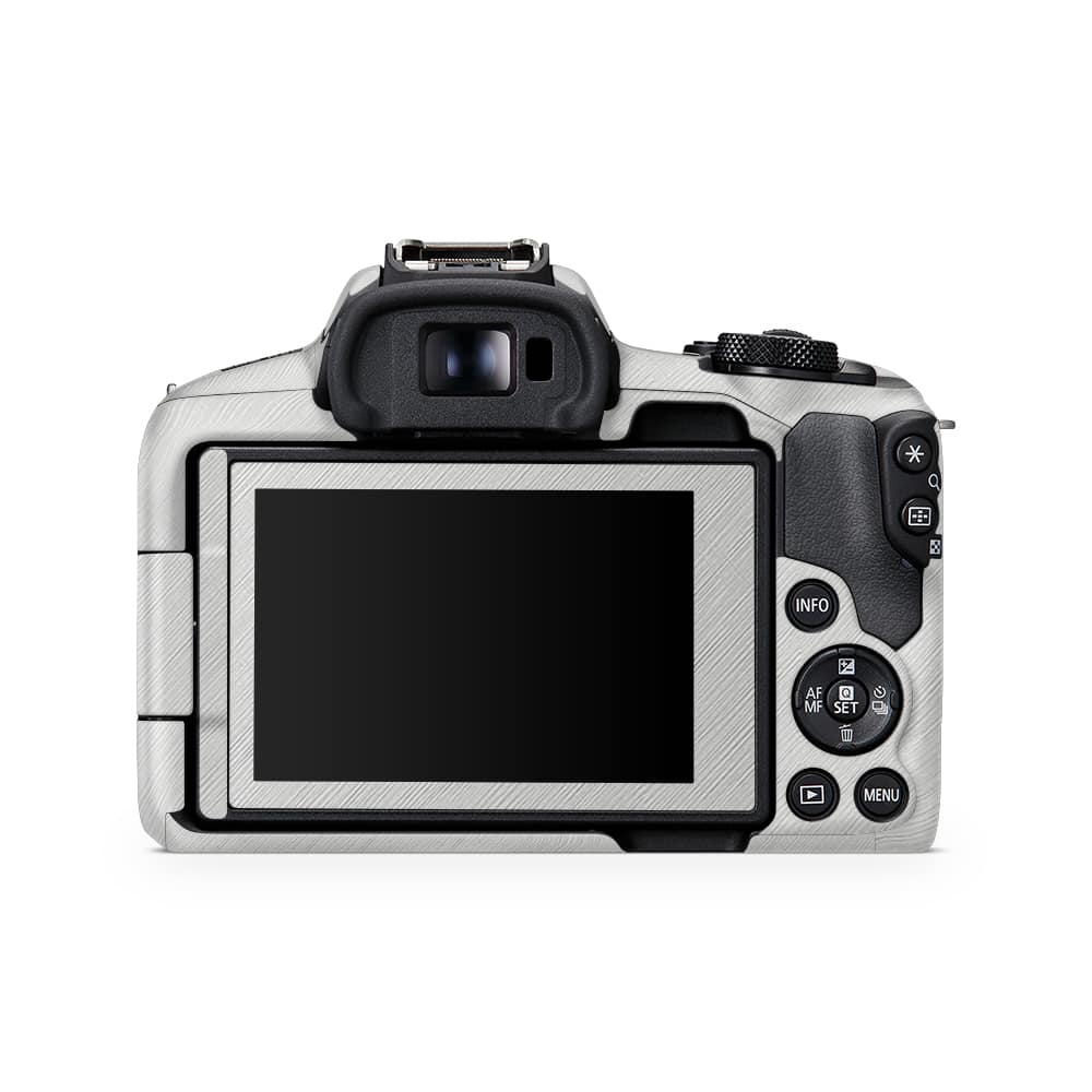 Canon eos r50 camera cross metal white skin | wrapitskin