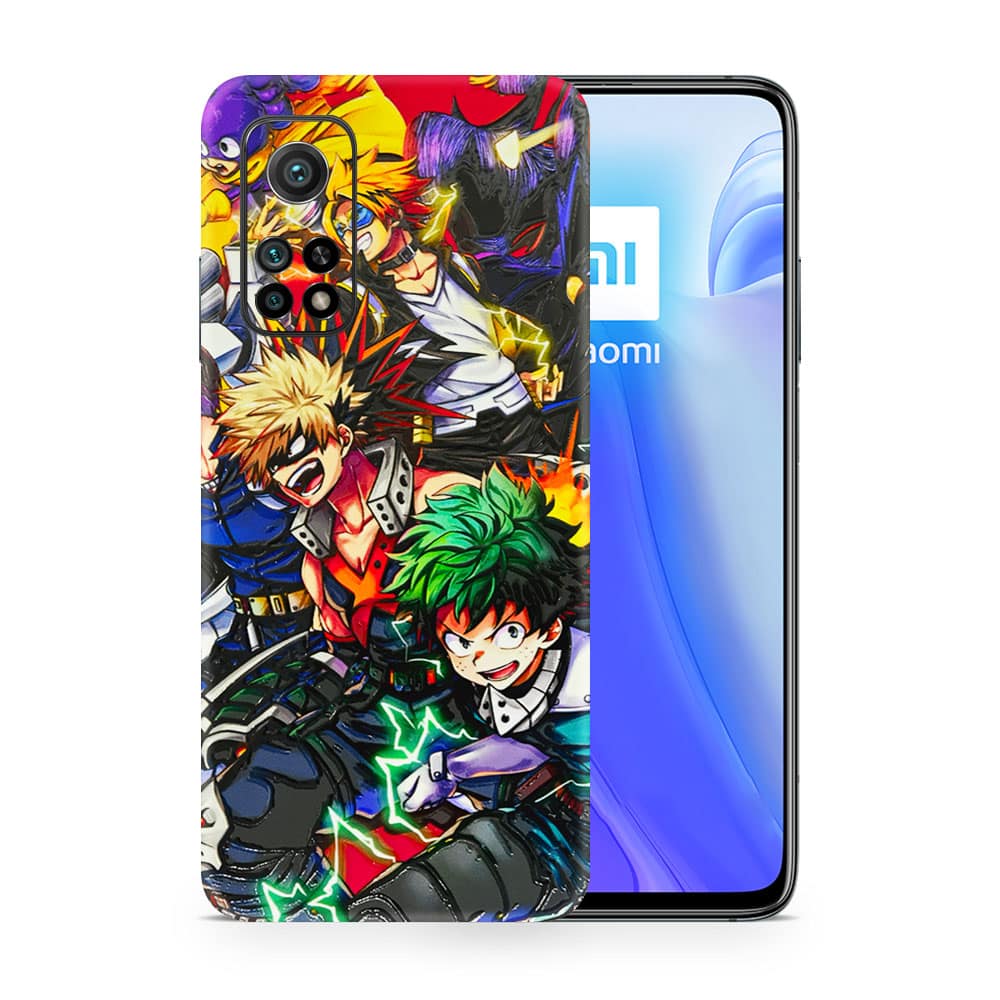 Mi 10t 5g my hero 3d skin wrapitskin
