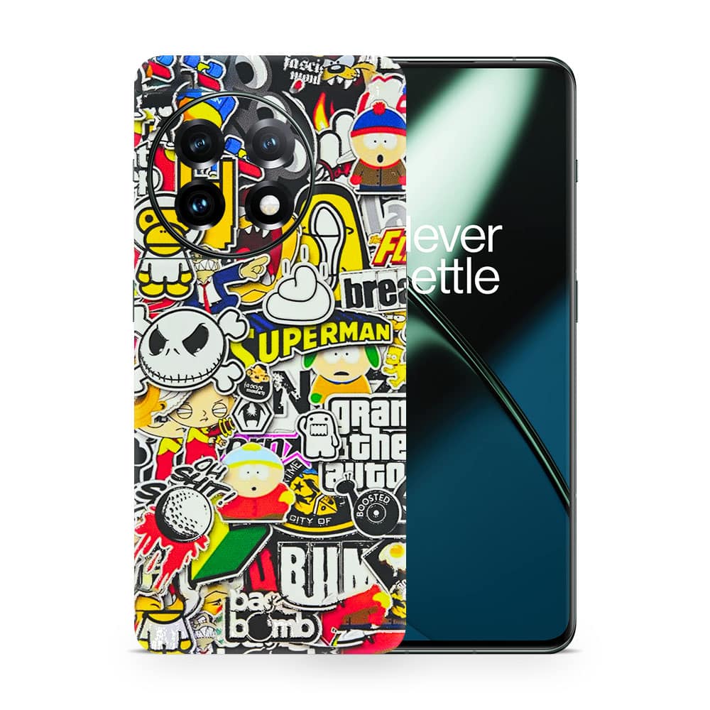 Oneplus 11 sticker bomb 3d skin wrapitskin