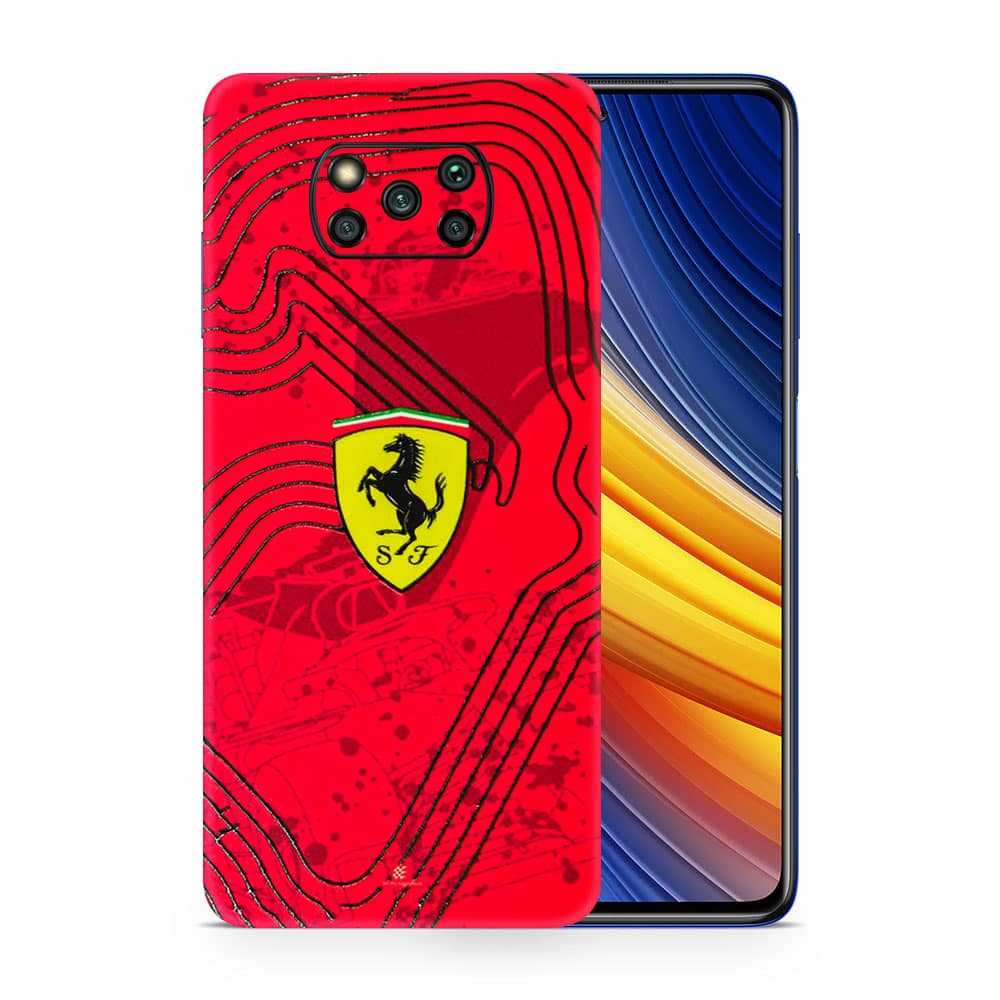 Poco x3 ferrari's blaze 3d skin wrapitskin