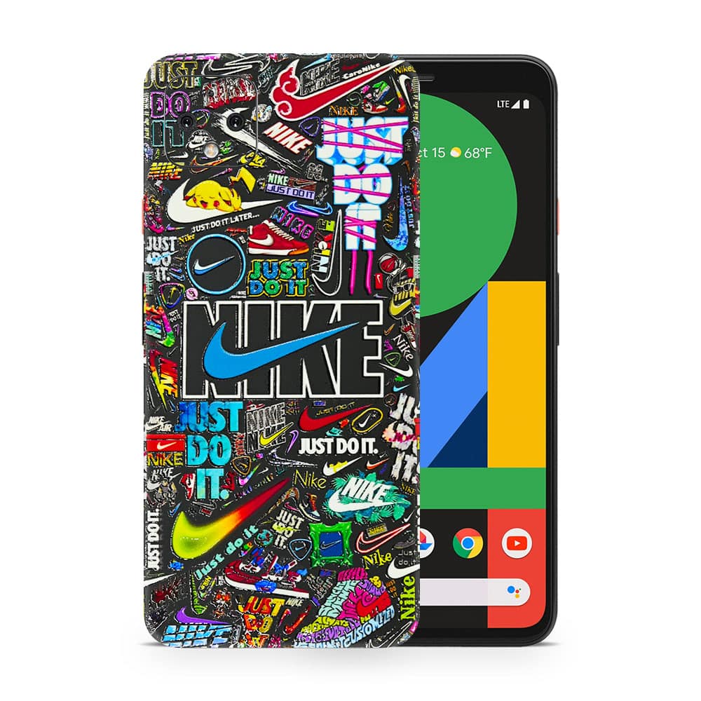Pixel 4 xl nike logos 3d skin wrapitskin