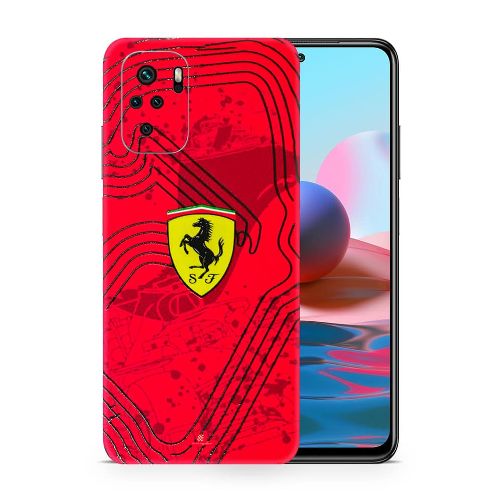 Redmi note 10s ferrari's blaze 3d skin wrapitskin