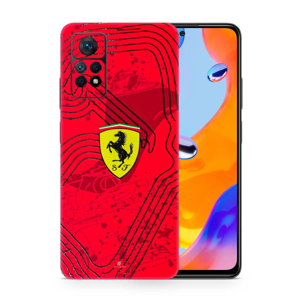 Redmi note 11 pro ferrari's blaze 3d skin wrapitskin