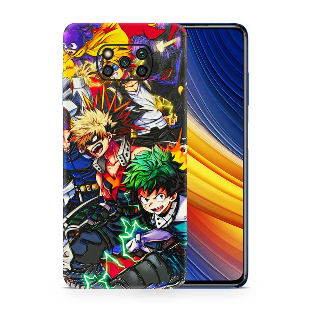 Poco x3 my hero 3d skin wrapitskin