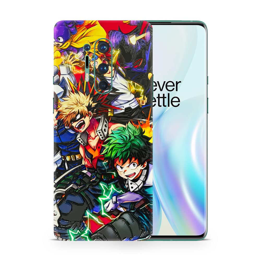 Oneplus 8 pro my hero 3d skin wrapitskin
