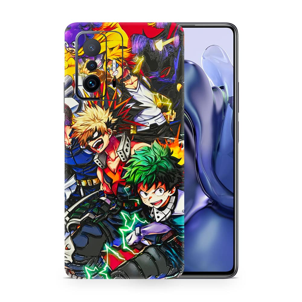 Xiaomi 11t pro my hero 3d skin wrapitskin