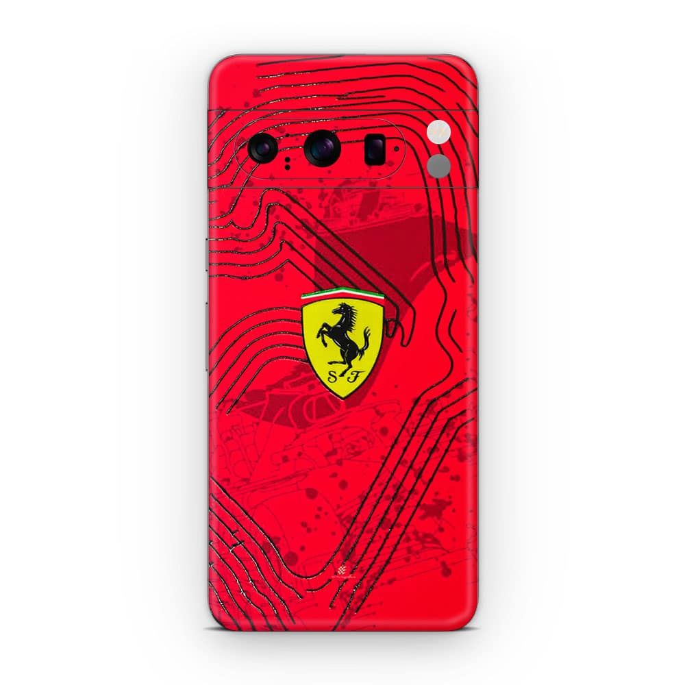 Pixel 8 pro ferrari's blaze 3d skin wrapitskin