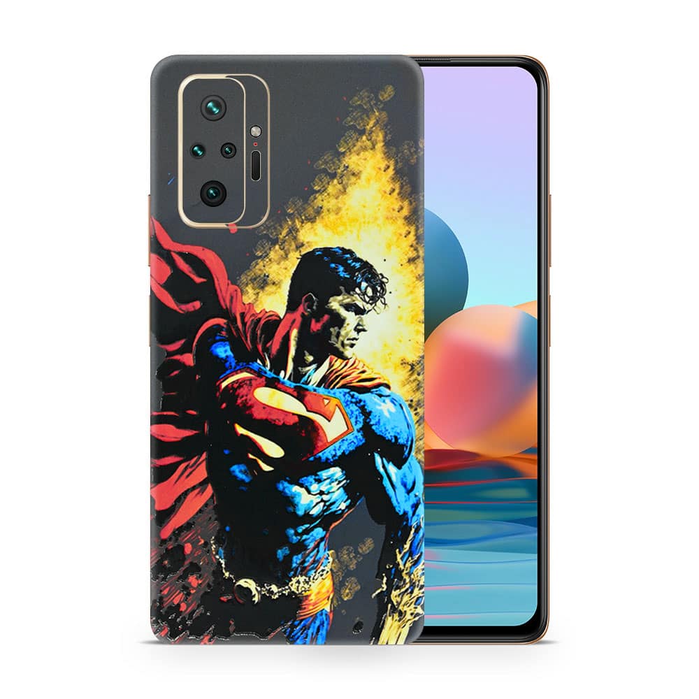 Redmi note 10 pro superman comic 3d skin wrapitskin