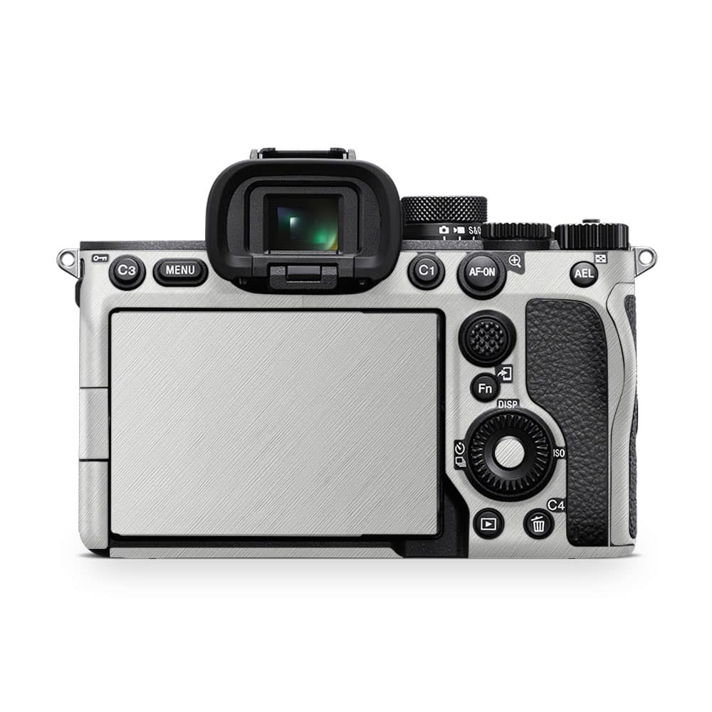 Sony alpha a7 iv camera cross metal white skin | wrapitskin
