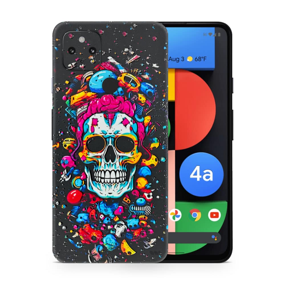 Pixel 4a 5g skull 3d skin wrapitskin