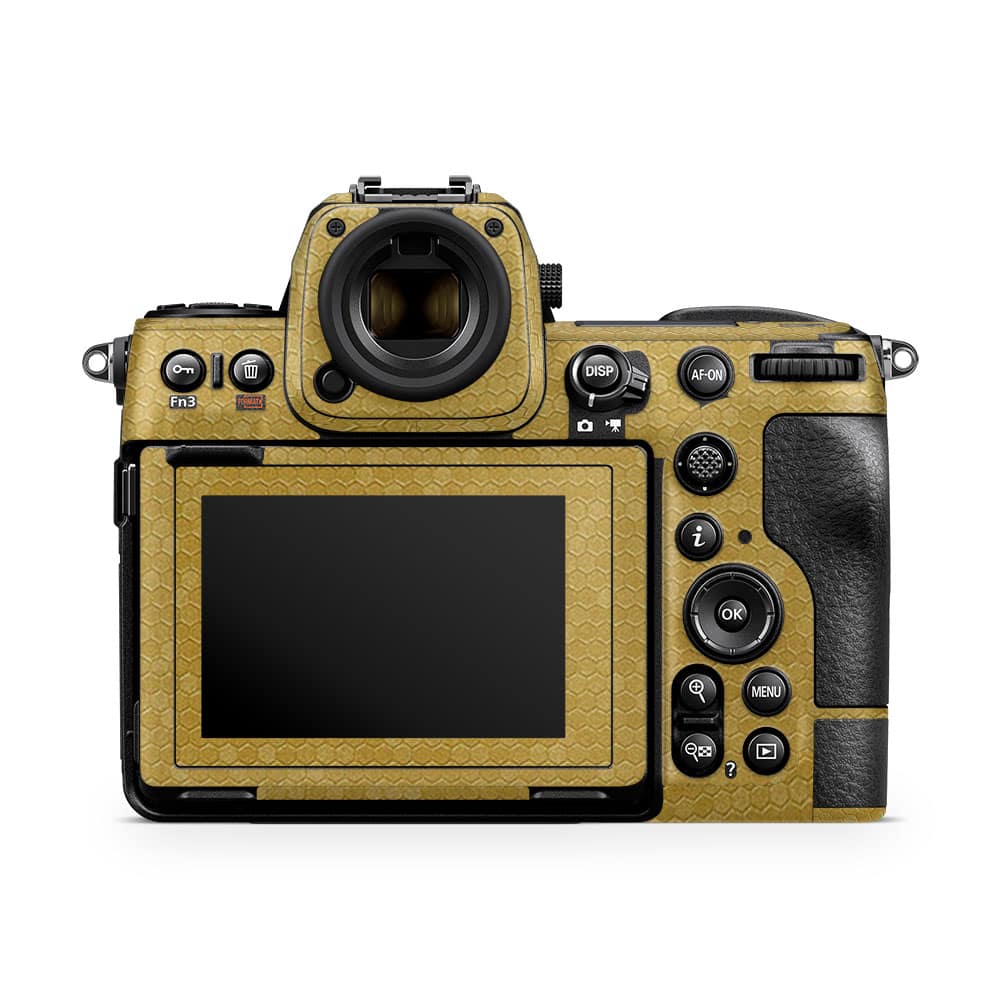 Nikon z8 mirrorless camera honeycomb gold skin | wrapitskin