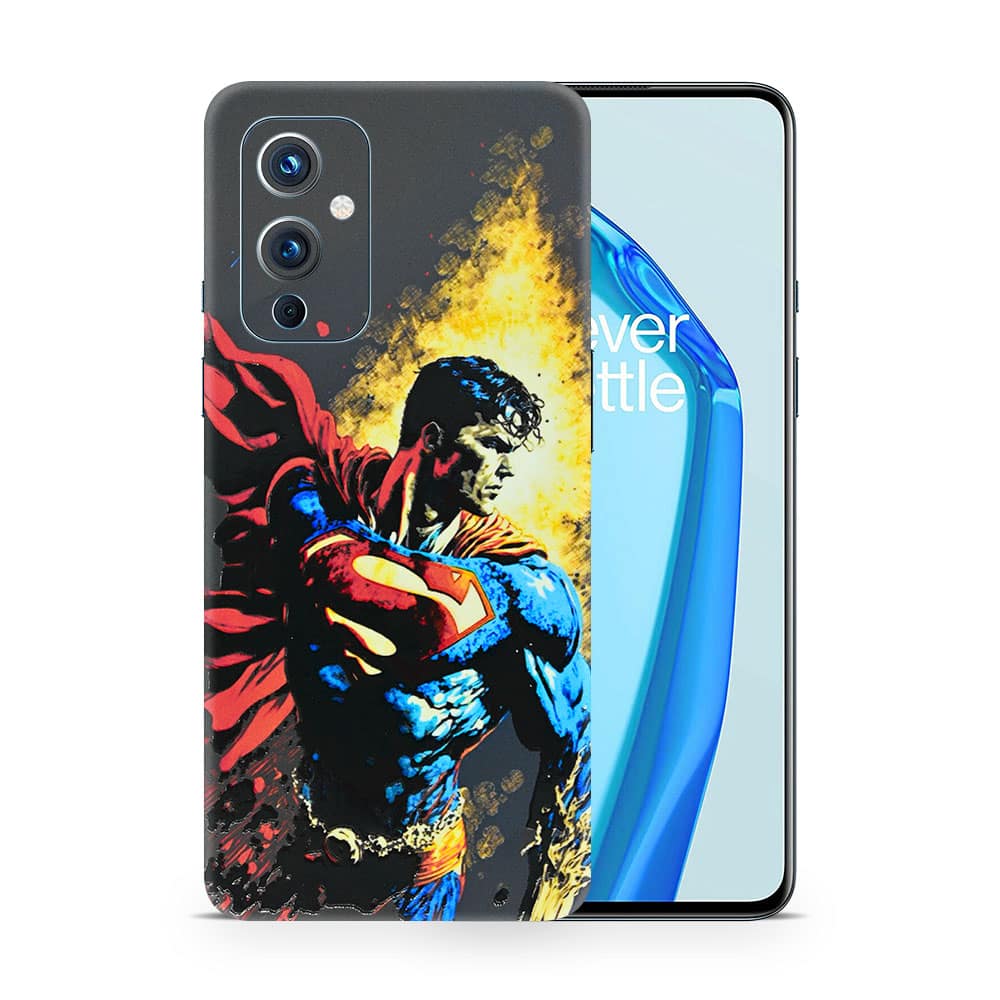 Oneplus 9 superman comic 3d skin wrapitskin