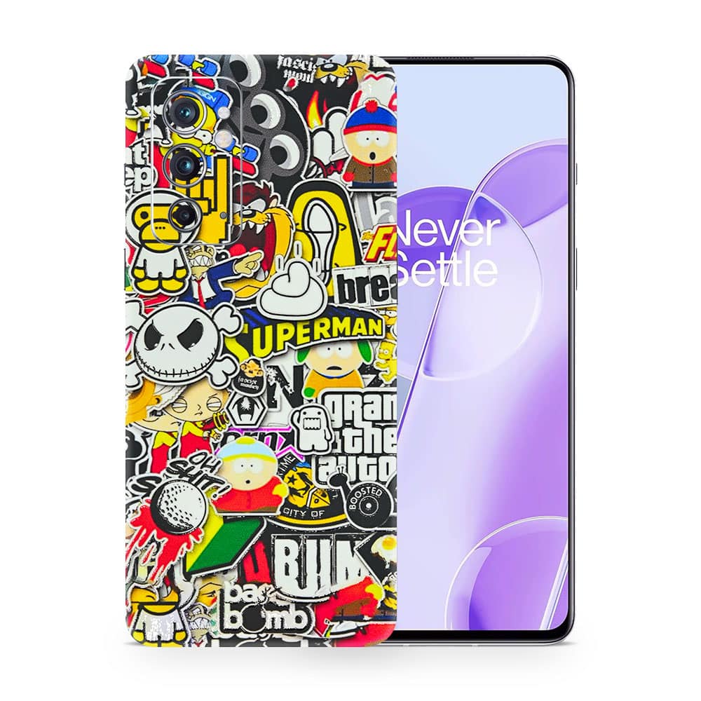 Oneplus 9rt sticker bomb 3d skin wrapitskin