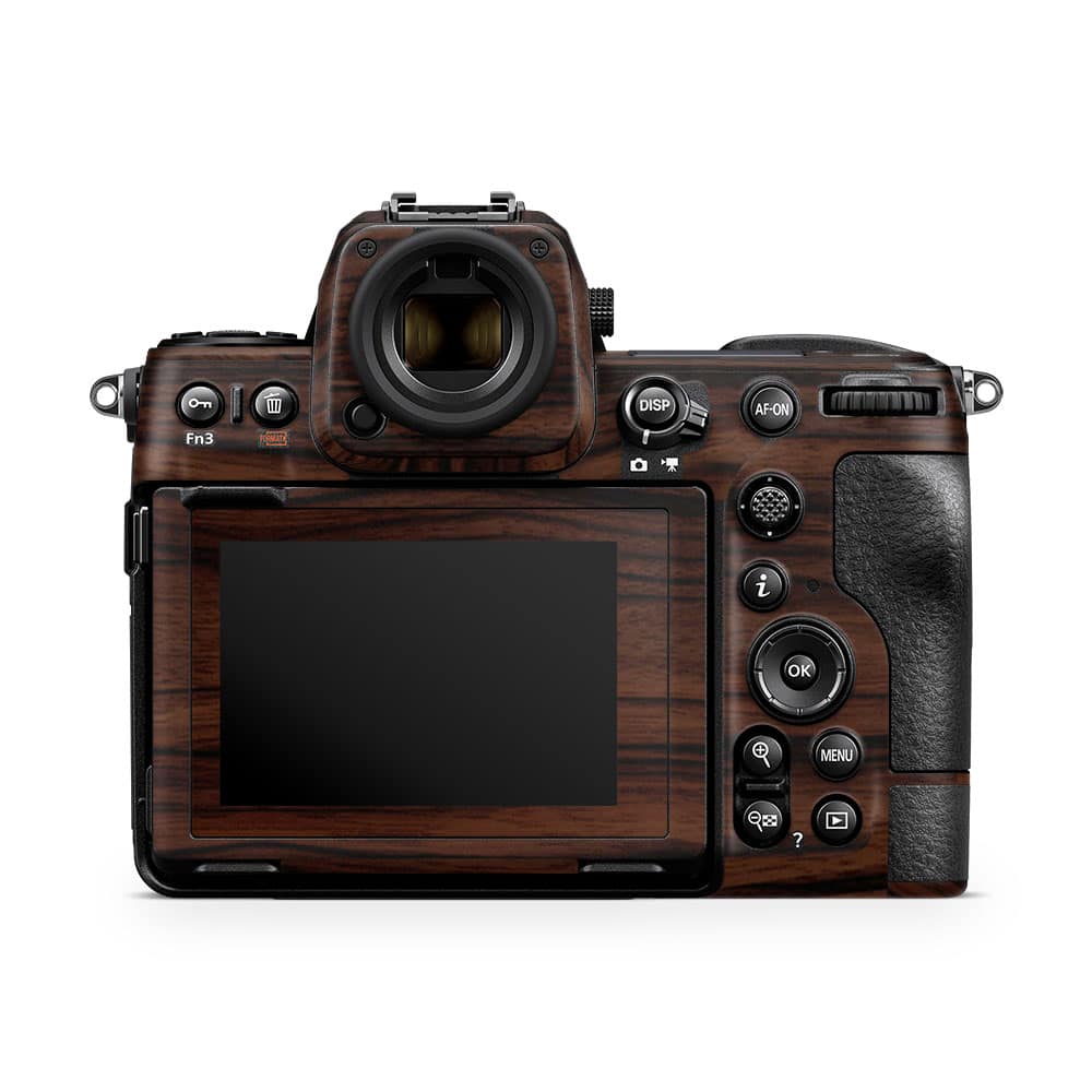 Nikon z8 mirrorless camera ebony wooden skin | wrapitskin
