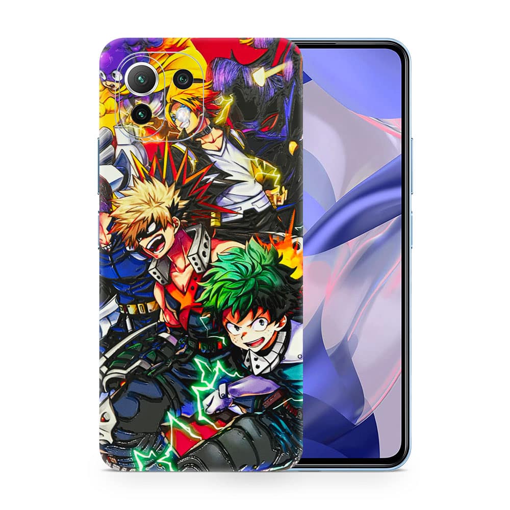 Mi 11 lite my hero 3d skin wrapitskin