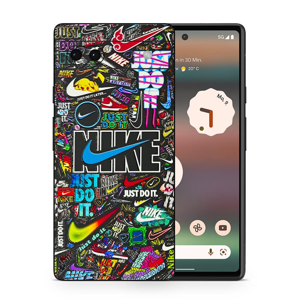 Pixel 6a nike logos 3d skin wrapitskin