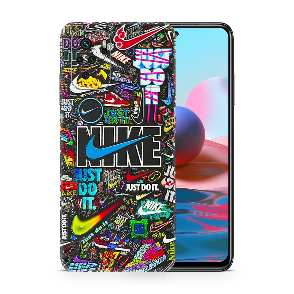 Redmi note 10s nike logos 3d skin wrapitskin