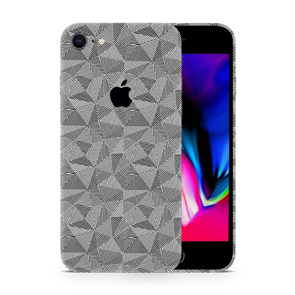 Iphone 8 carbon triangle series wrapitskin