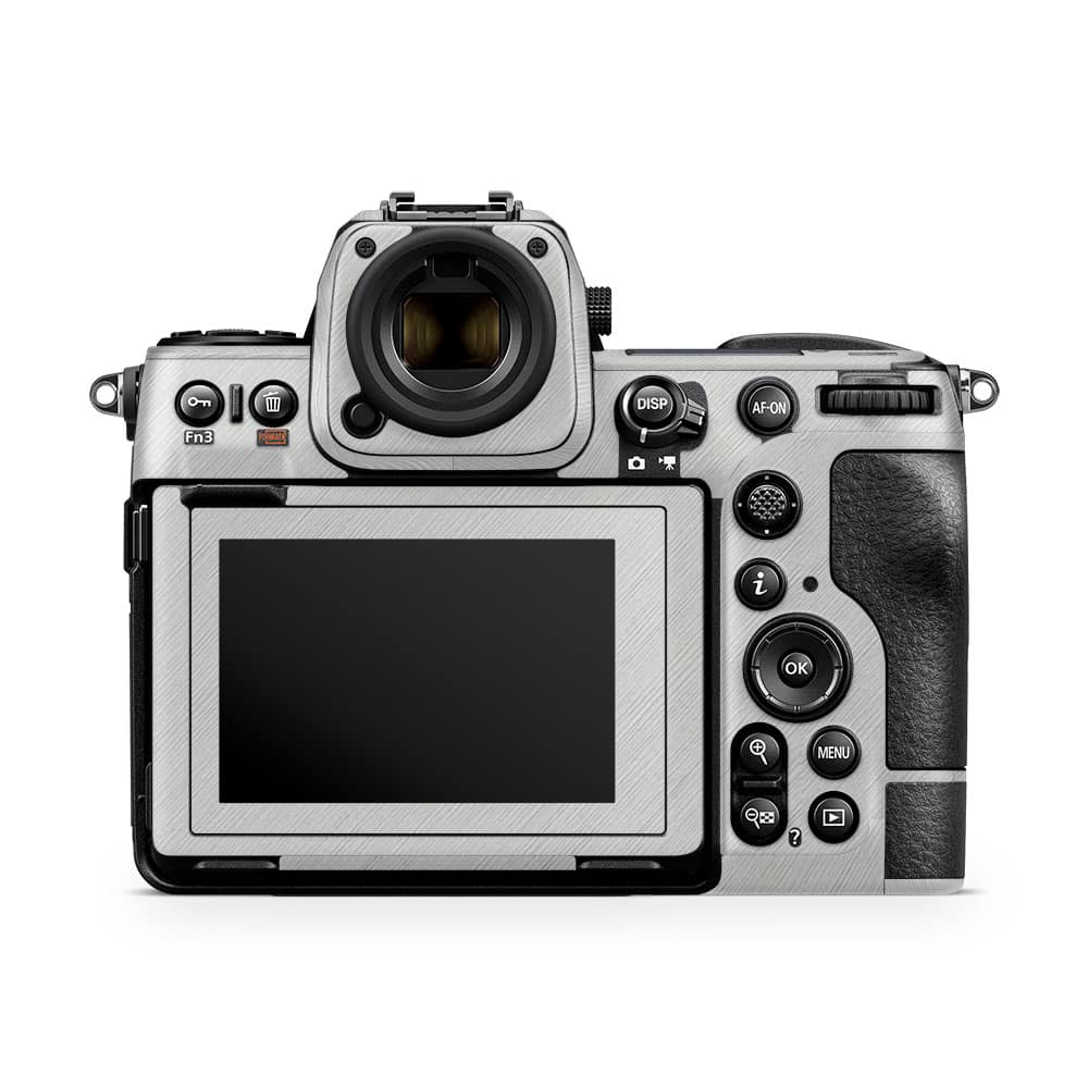 Nikon z8 mirrorless camera cross metal white skin | wrapitskin
