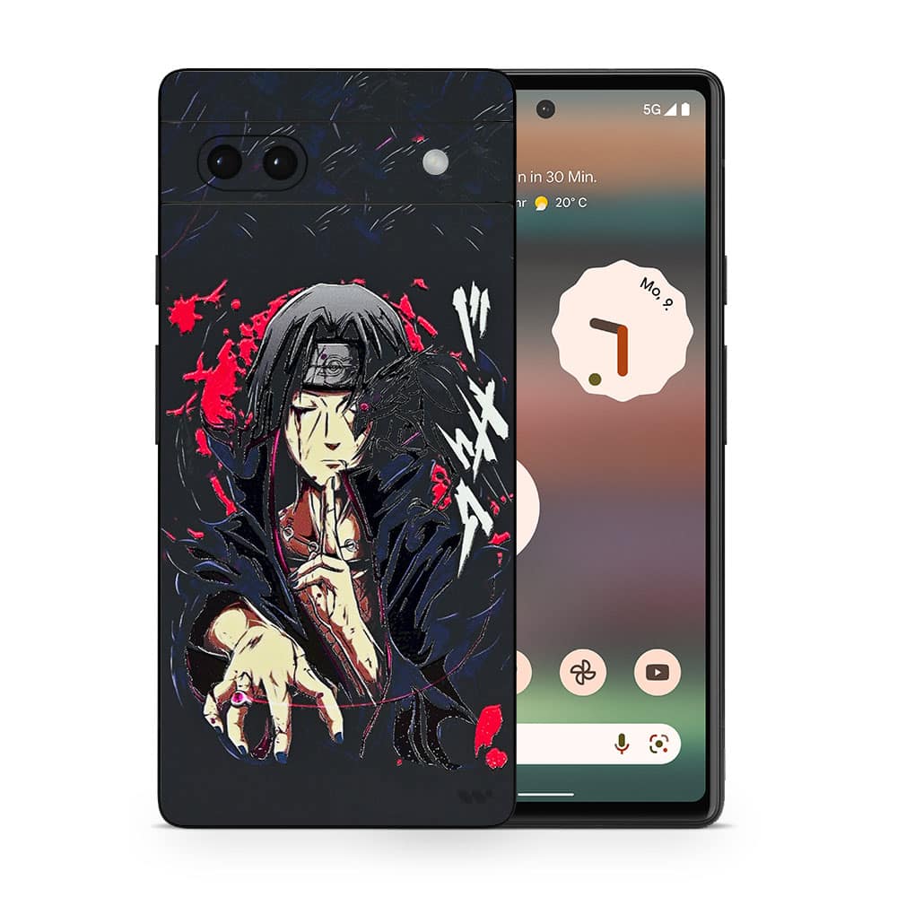 Pixel 6a itachi uchiha 3d skin wrapitskin