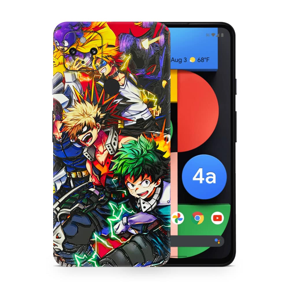 Pixel 4a 5g my hero 3d skin wrapitskin