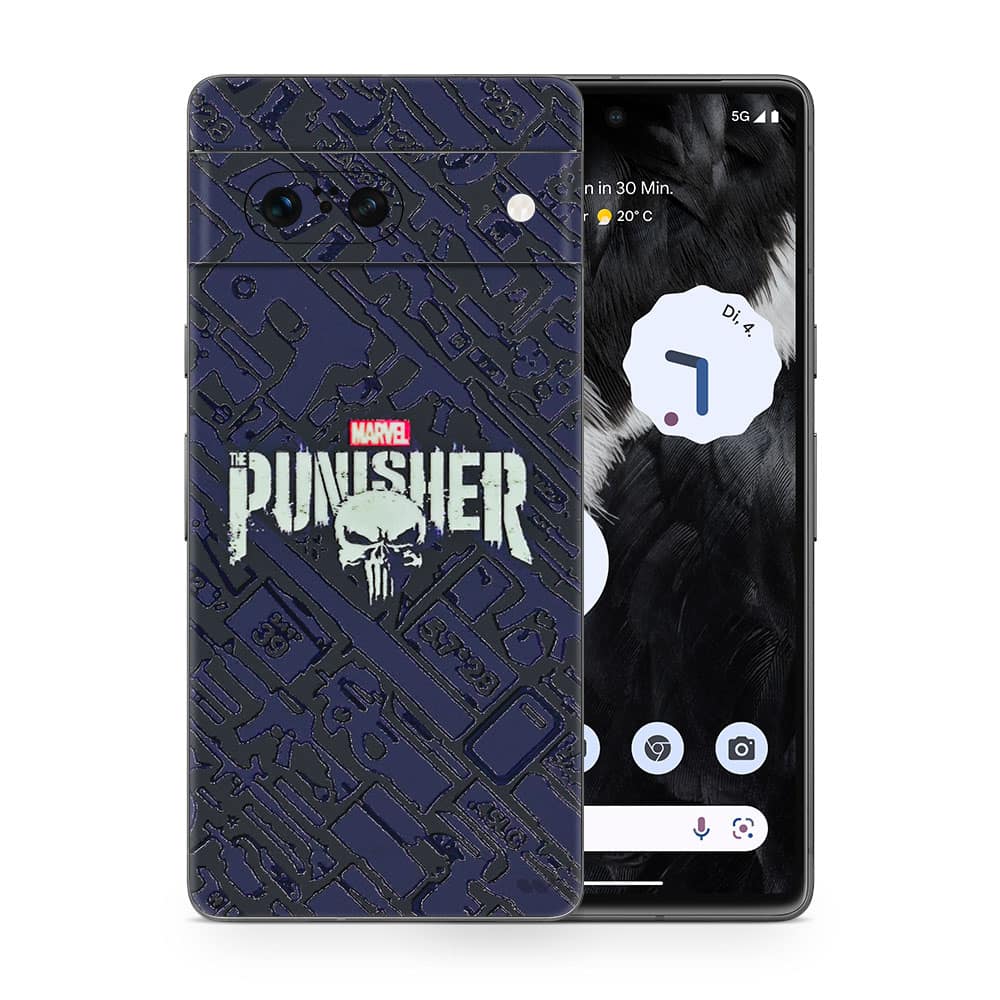 Pixel 7 punisher 3d skin wrapitskin