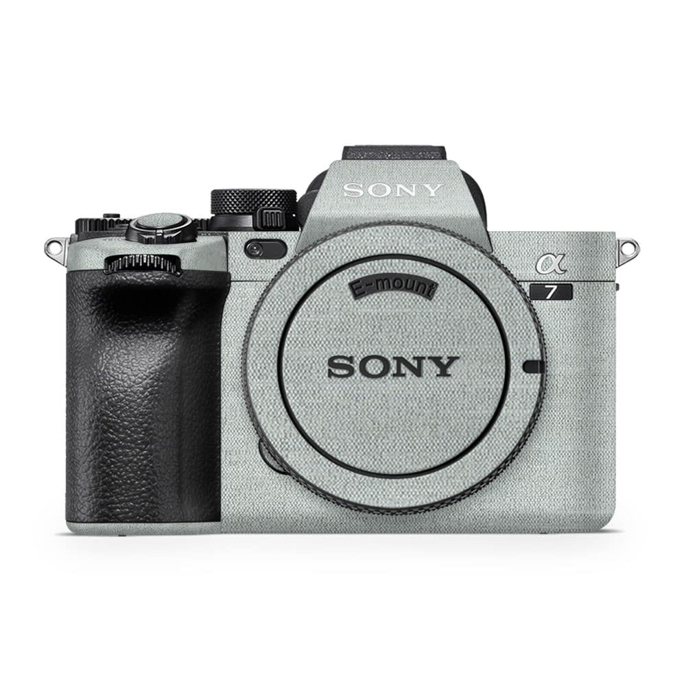 Sony alpha a7 iv linen cyan skin wrapitskin