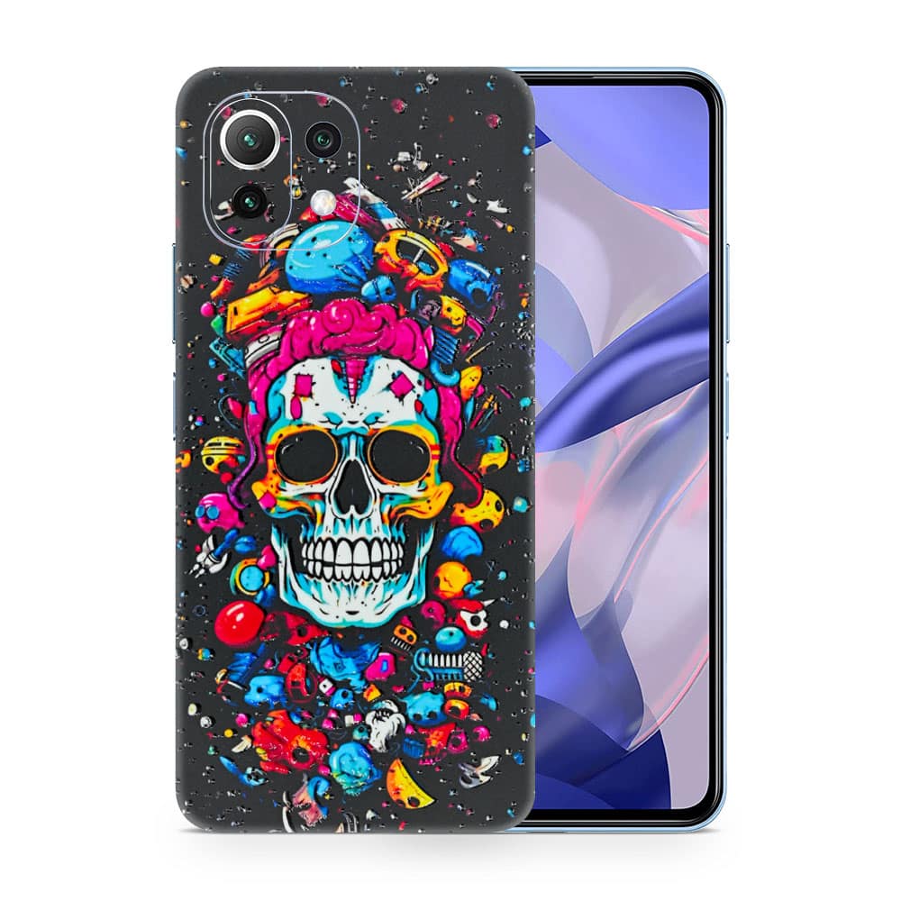 Mi 11 lite skull 3d skin wrapitskin
