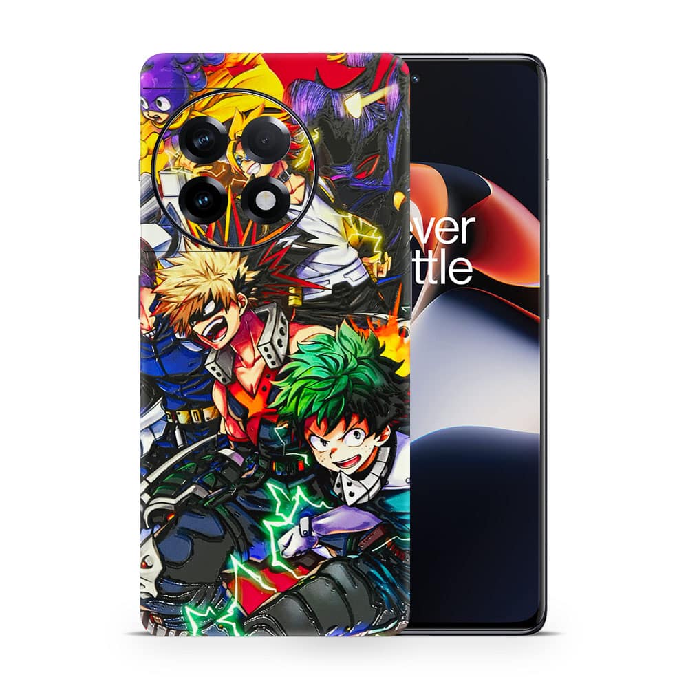 Oneplus 11r my hero 3d skin wrapitskin
