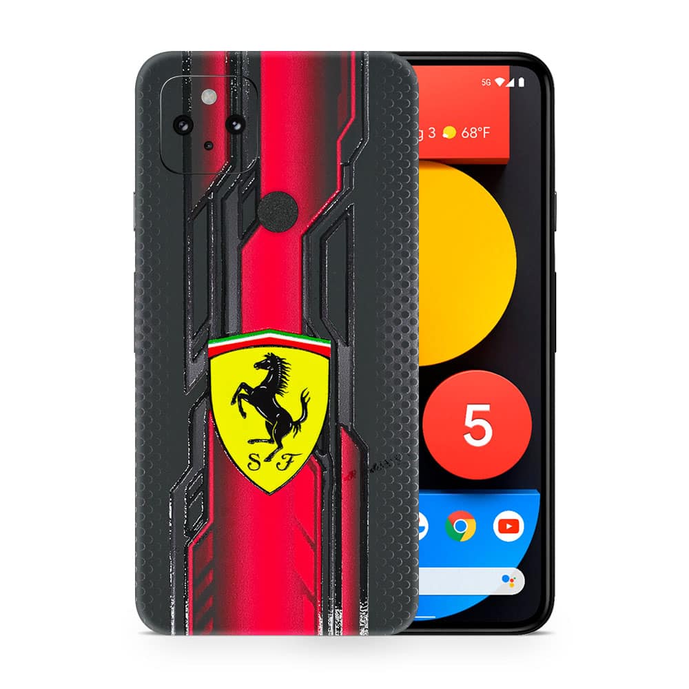 Pixel 5 ferrari's legacy 3d skin wrapitskin