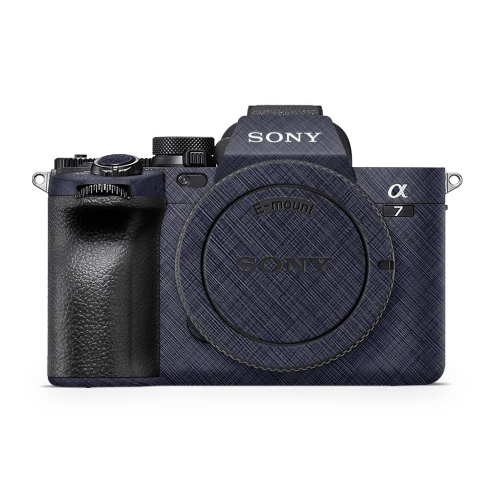 Sony alpha a7 iv cross metal blue skin wrapitskin