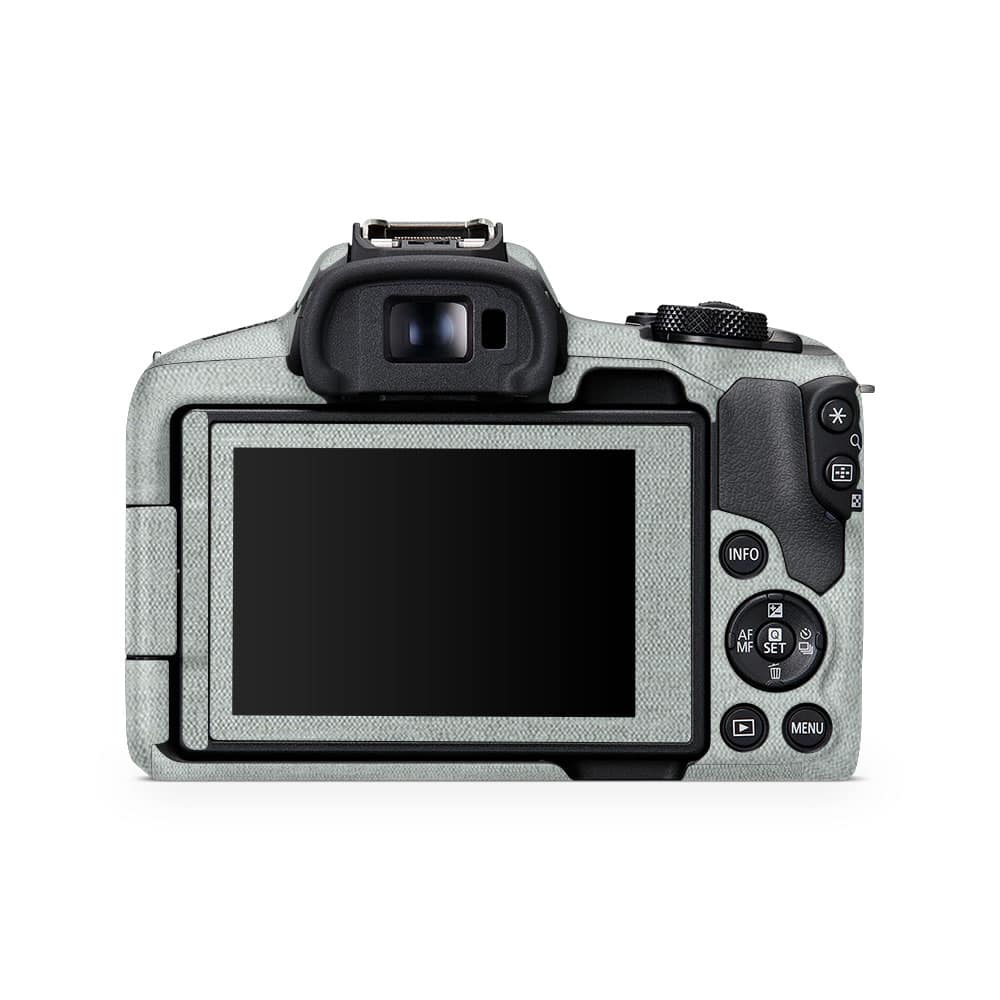 Canon eos r50 camera linen cyan skin | wrapitskin