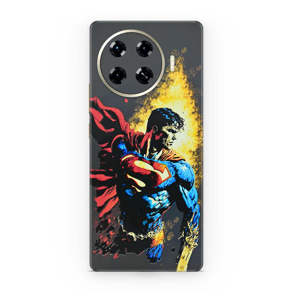 Tecno spark 20 pro plus superman comic 3d skin wrapitskin