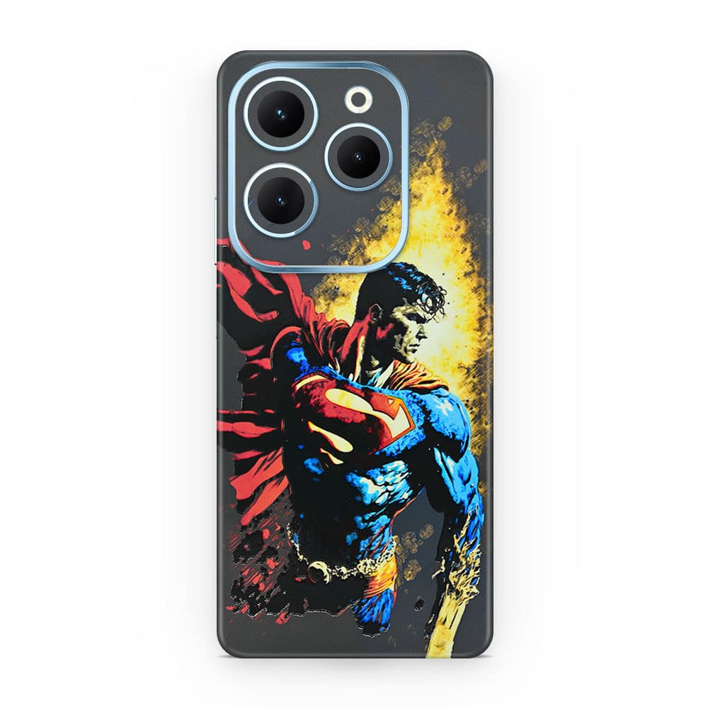 Infinix hot 40 superman comic 3d skin wrapitskin