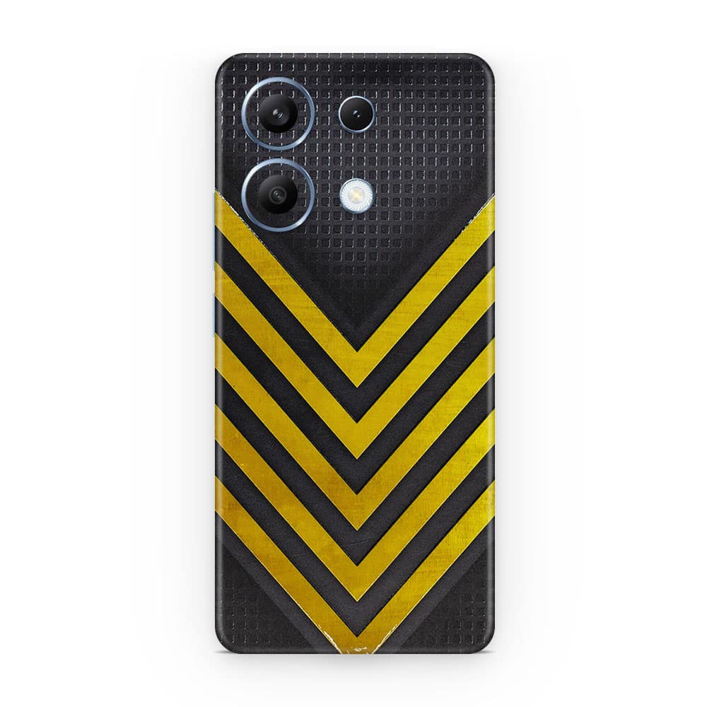 Redmi note 13 4g arrows yellow 3d skin wrapitskin