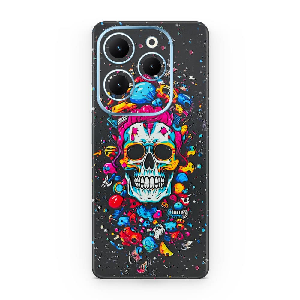 Infinix hot 40 skull 3d skin wrapitskin