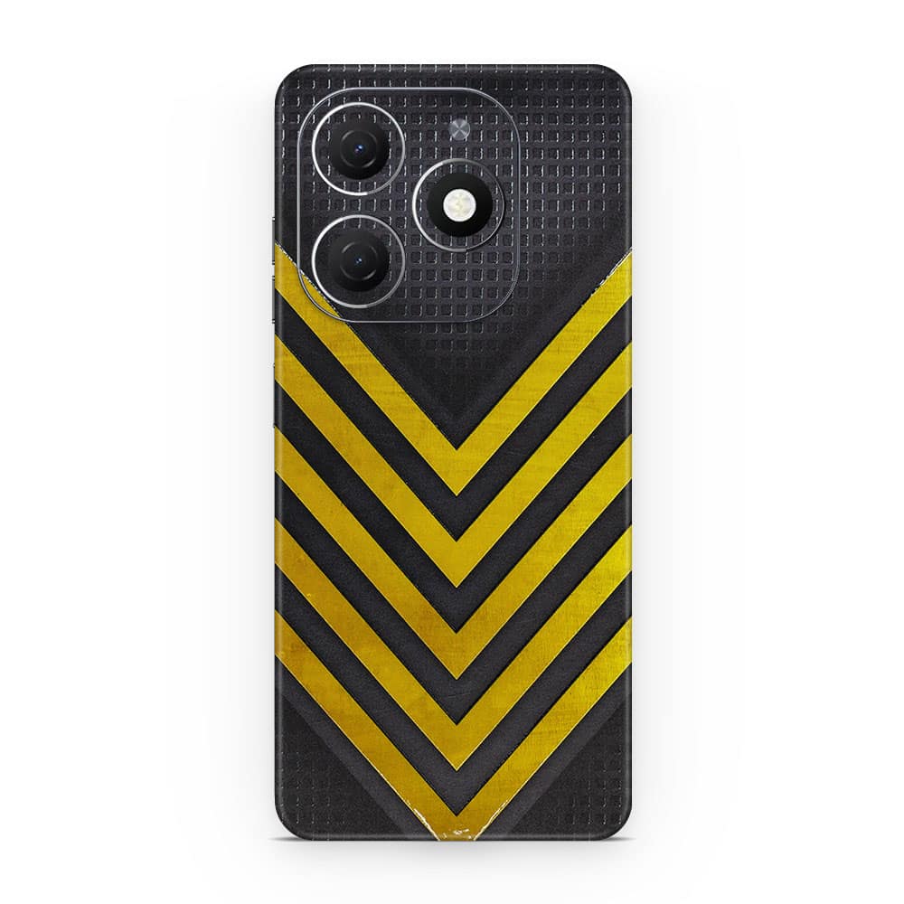 Tecno spark 20 arrows yellow 3d skin wrapitskin