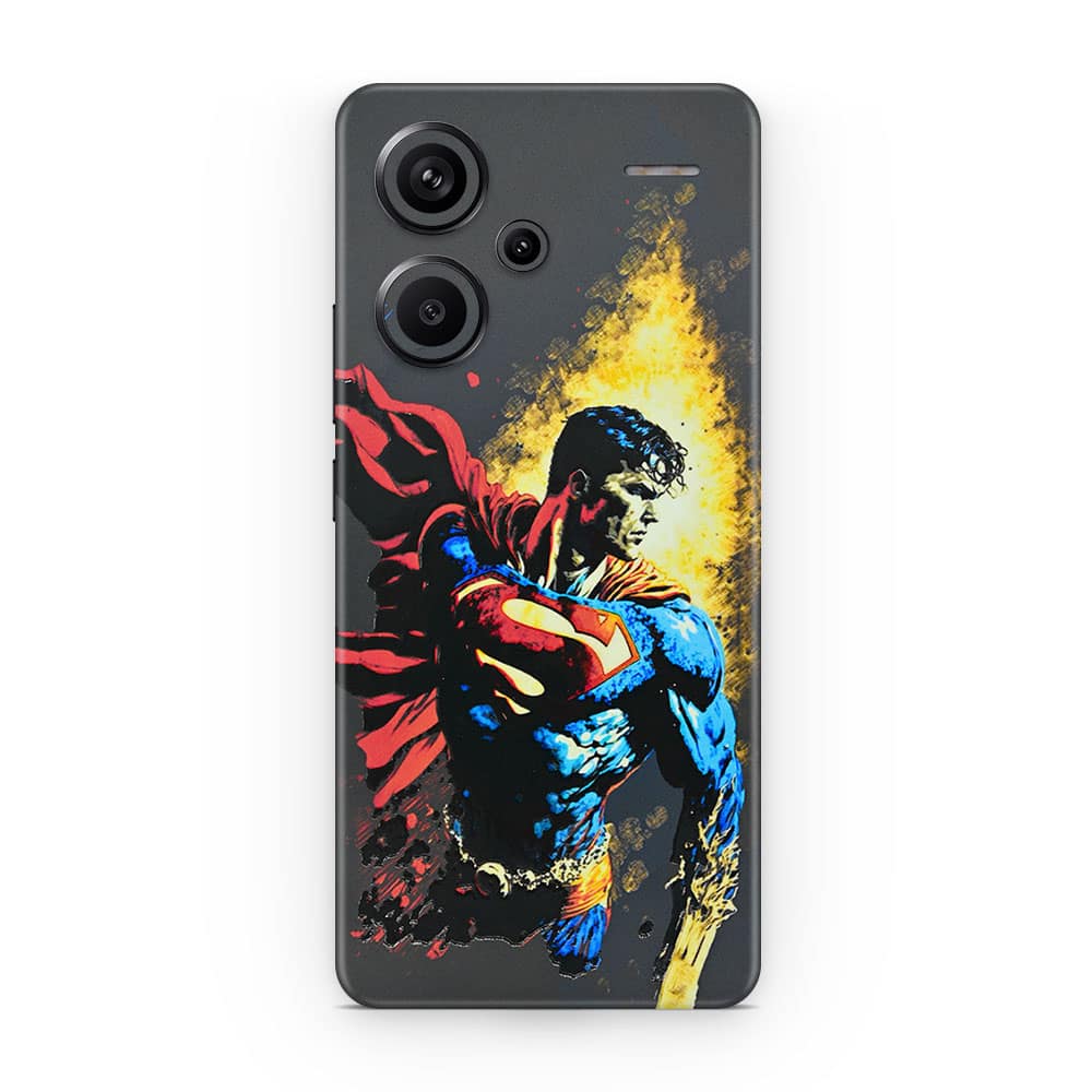 Redmi note 13 pro plus superman comic 3d skin wrapitskin