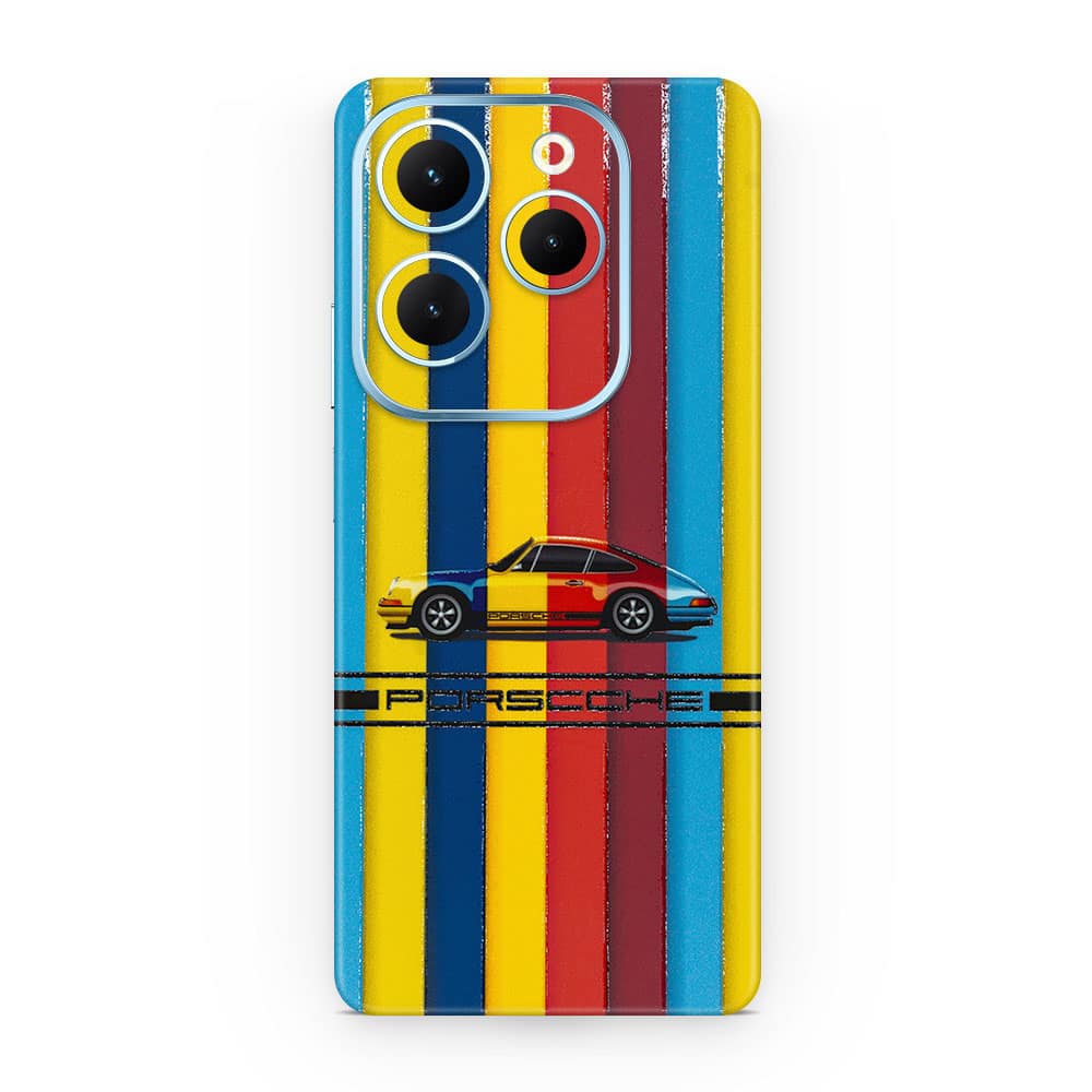 Infinix hot 40 porsche multicolor 3d skin wrapitskin