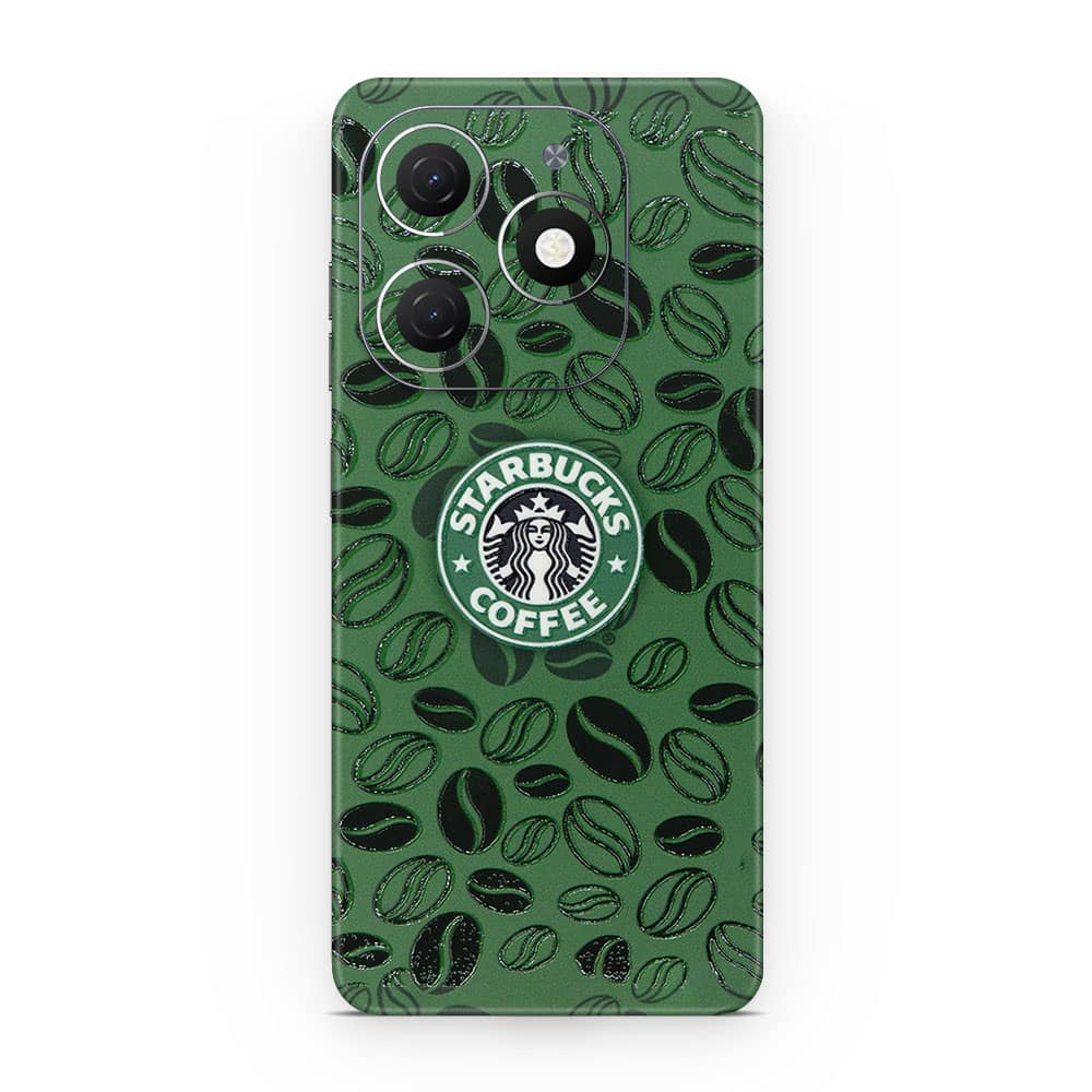 Tecno spark 20c starbucks 3d skin wrapitskin