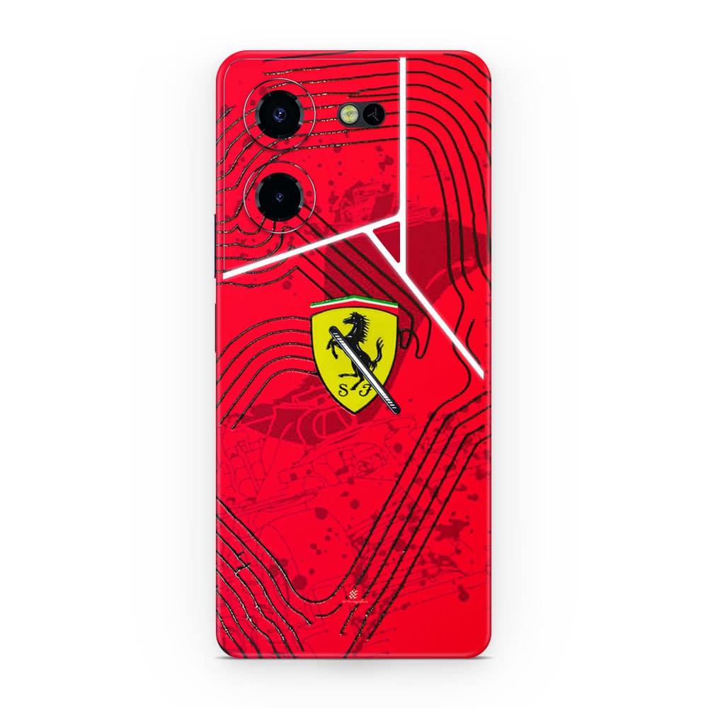 Tecno pova 5 pro 5g ferrari's blaze 3d skin wrapitskin