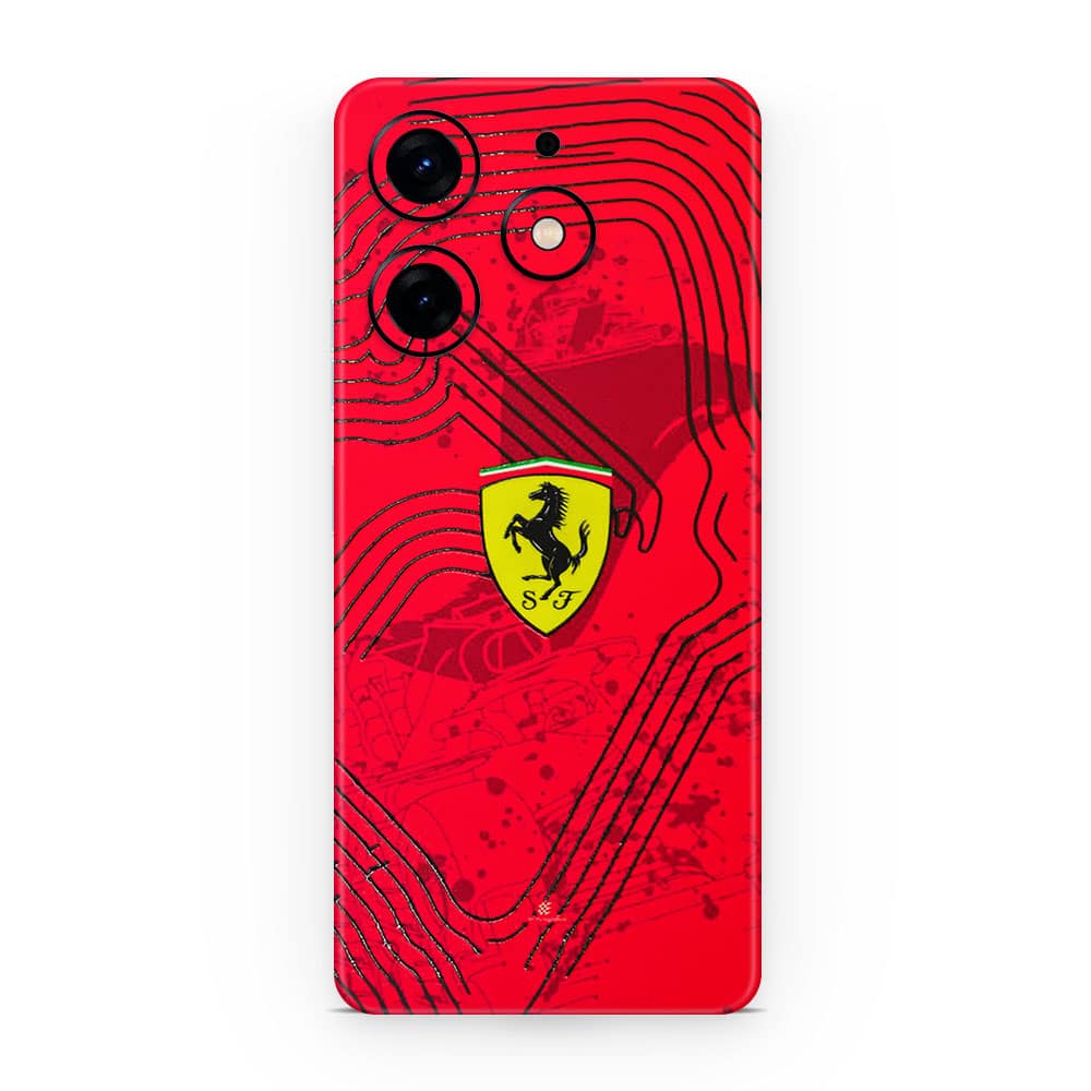 Tecno spark 10 pro ferrari's blaze 3d skin wrapitskin