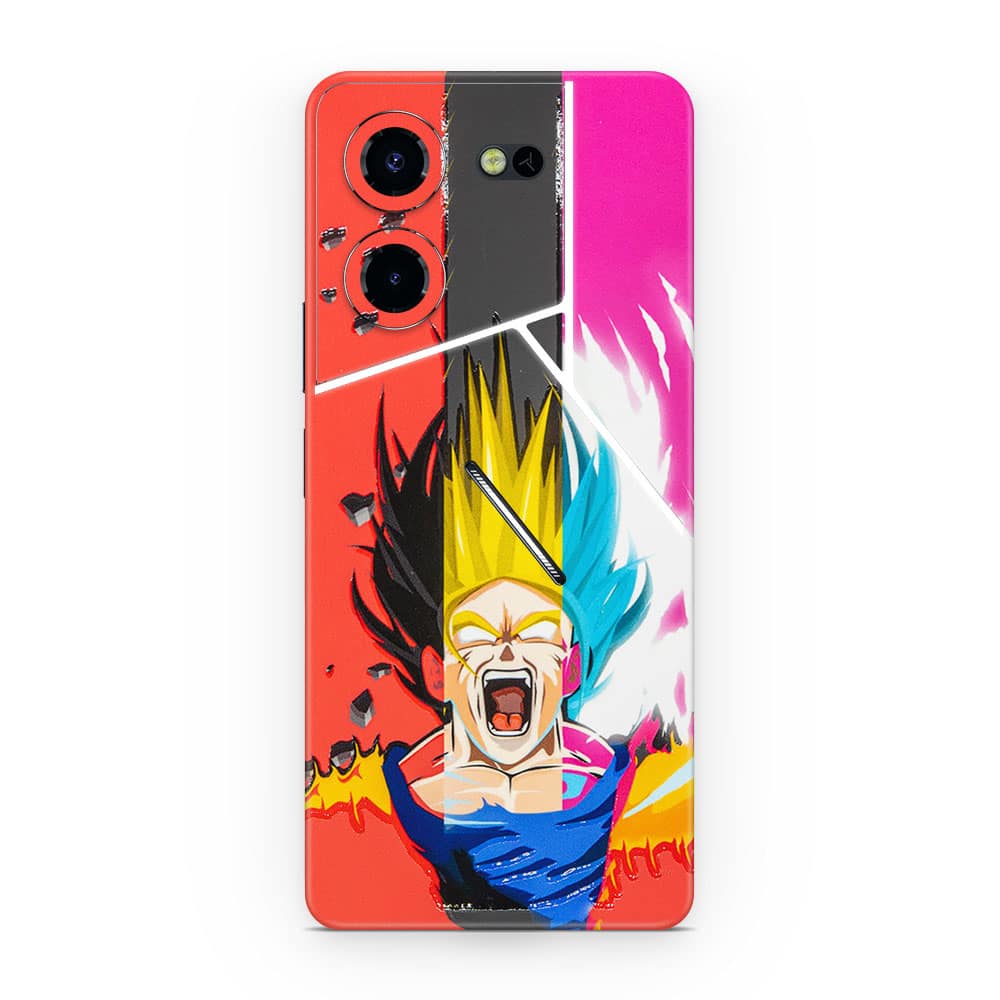 Tecno pova 5 pro 5g angry goku 3d skin wrapitskin
