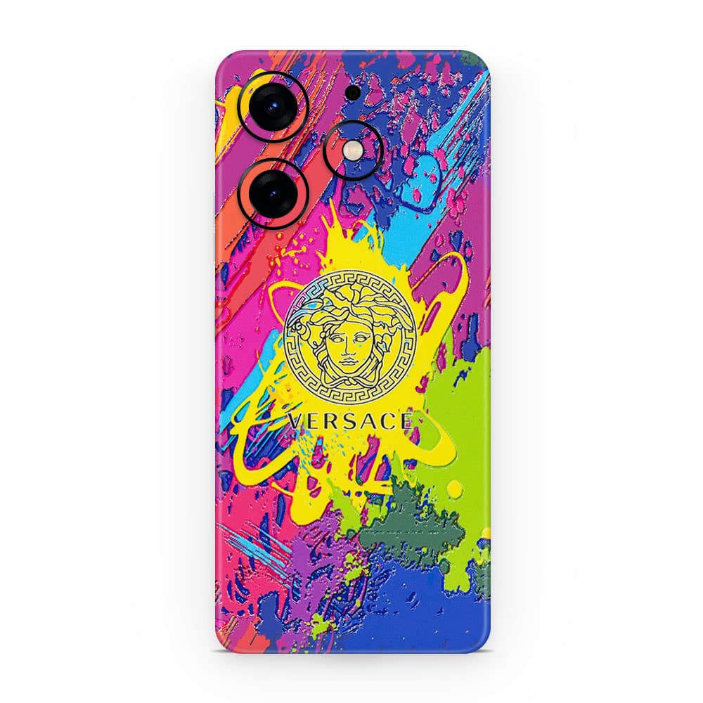 Tecno spark 10 pro versace colorful 3d skin wrapitskin