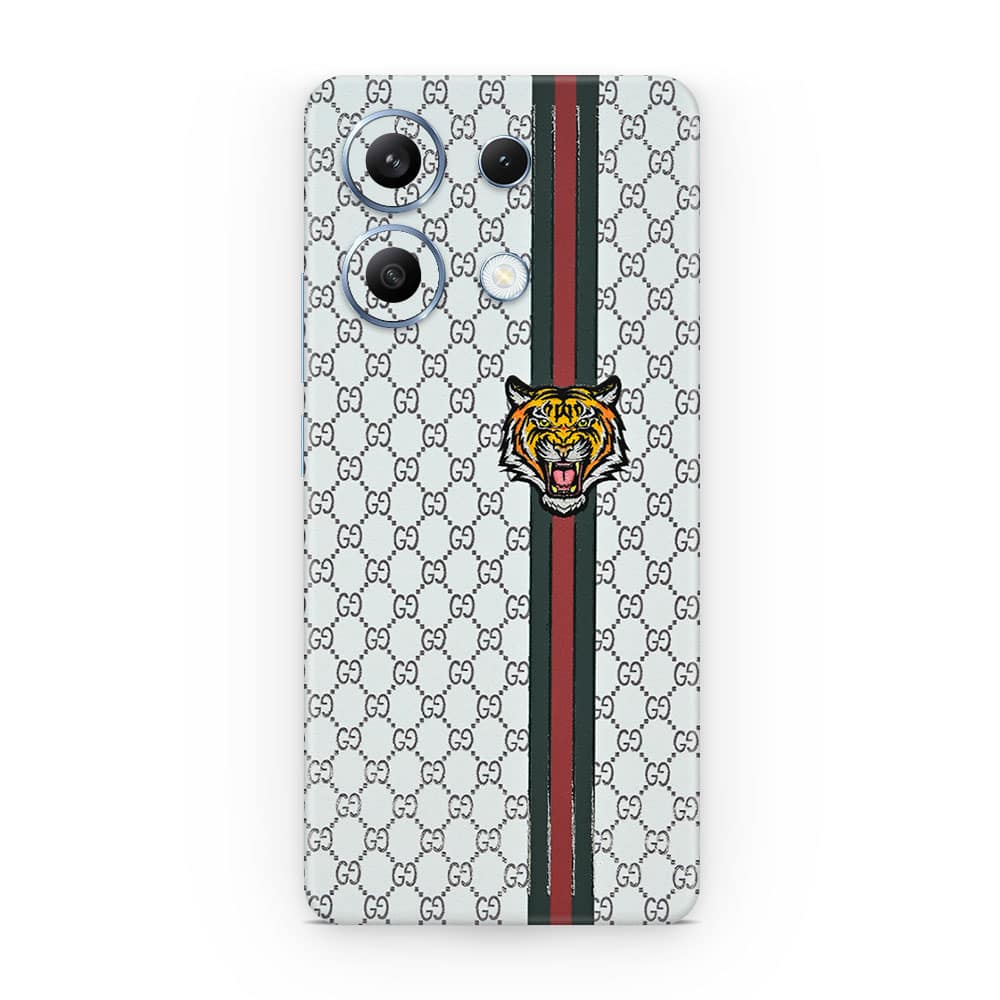 Redmi note 13 4g gucci tiger 3d skin wrapitskin