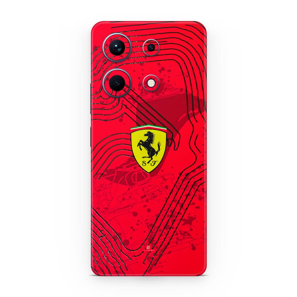 Infinix note 30 ferrari's blaze 3d skin wrapitskin