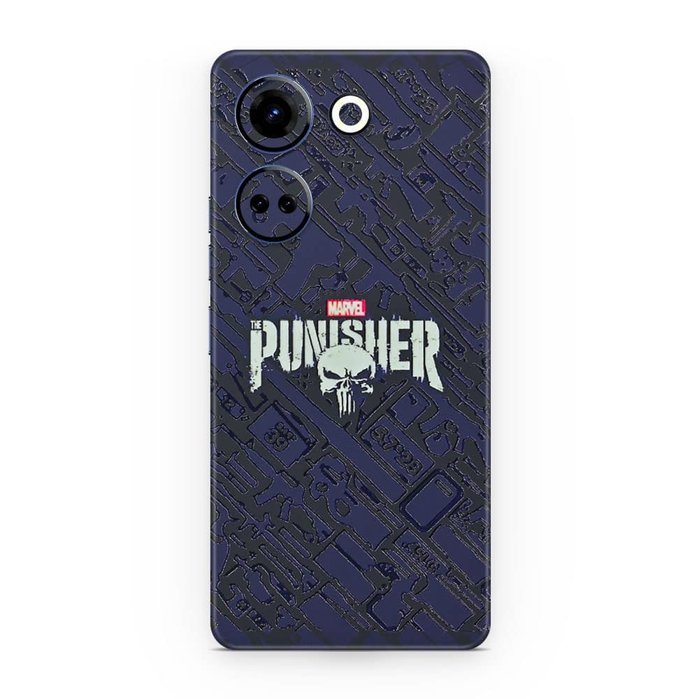 Tecno camon 20 punisher 3d skin wrapitskin