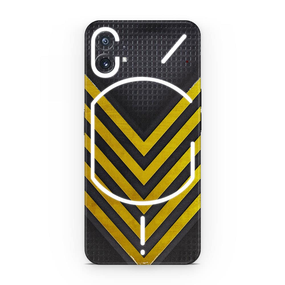 Nothing phone 1 arrows yellow 3d skin wrapitskin