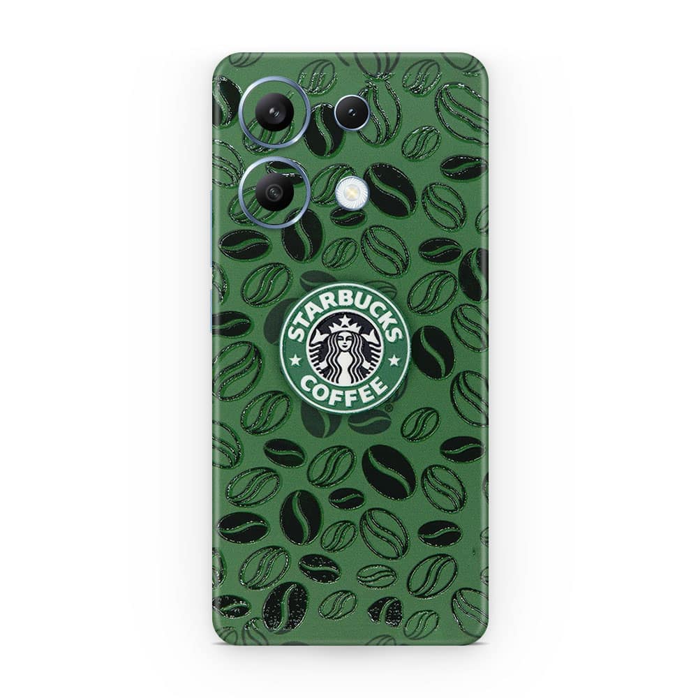 Redmi note 13 4g starbucks 3d skin wrapitskin