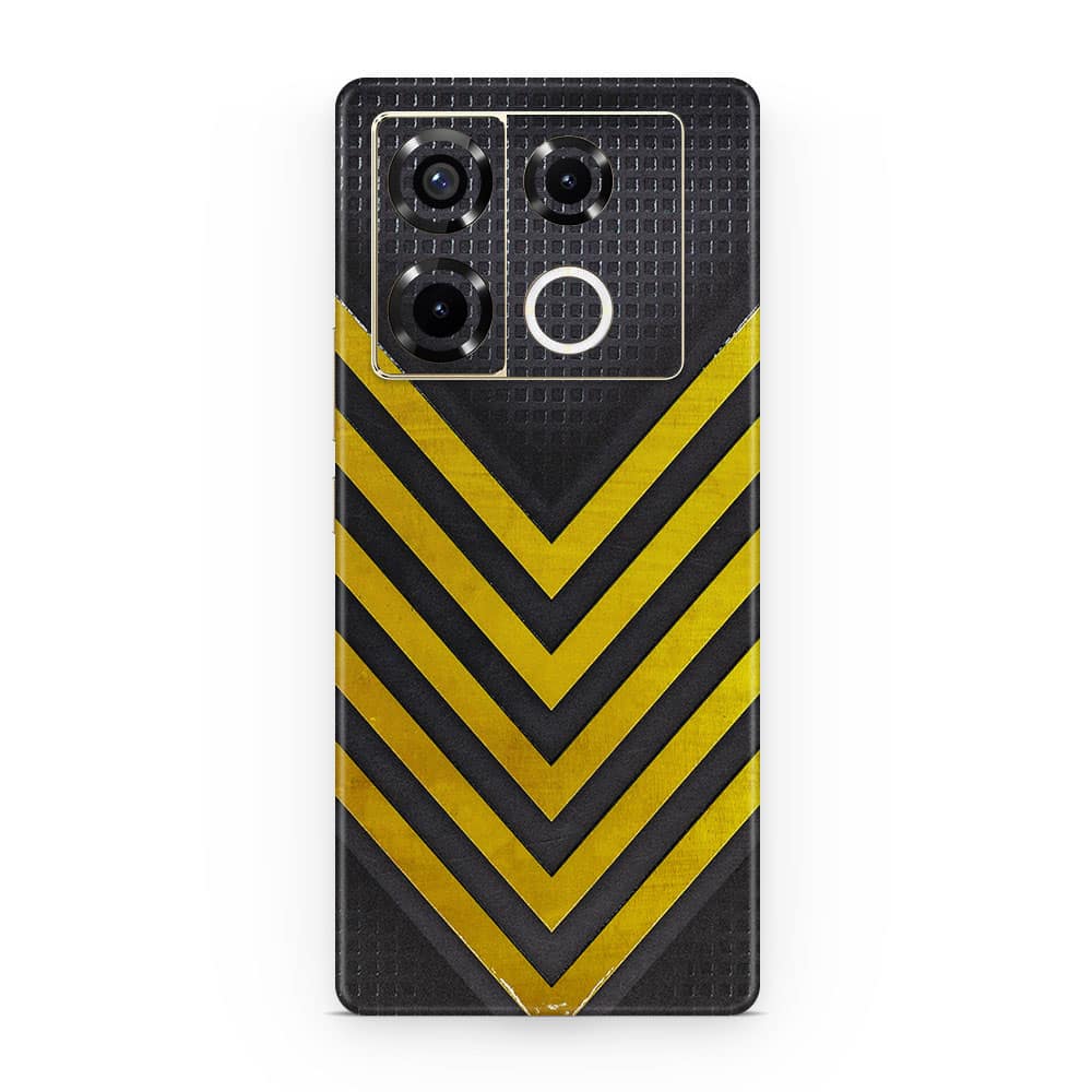 Infinix note 40 pro 5g arrows yellow 3d skin wrapitskin